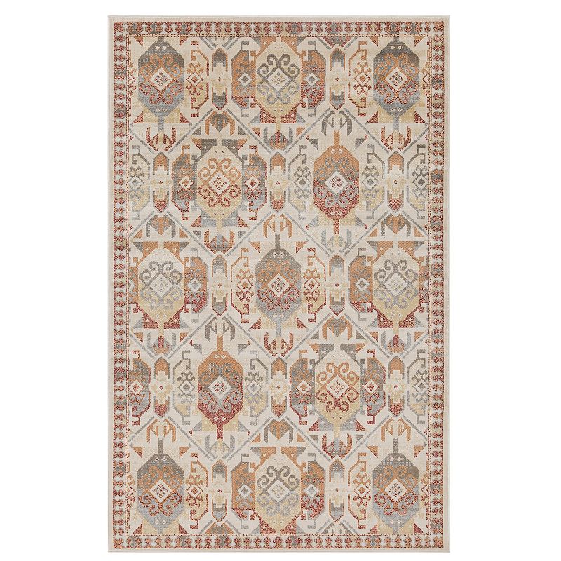 SUPERIOR Zuleyka Southwestern Indoor Area Rug, Orange, 8X10 Ft