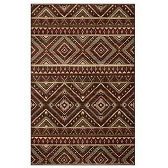 SUPERIOR Southwestern Rustic Medallion Power-Loomed Indoor Area Rug