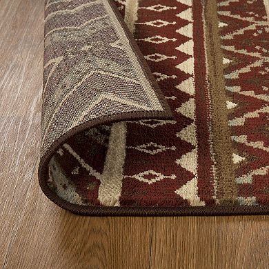 SUPERIOR Southwestern Rustic Medallion Power-Loomed Indoor Area Rug