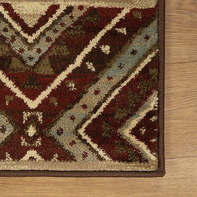 SUPERIOR Southwestern Rustic Medallion Power-Loomed Indoor Area Rug