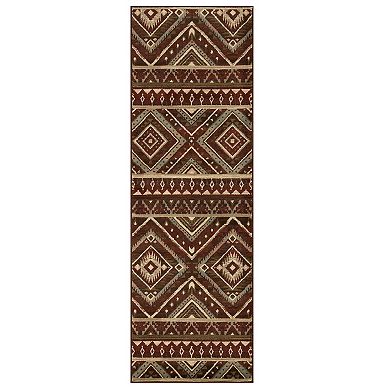 SUPERIOR Southwestern Rustic Medallion Power-Loomed Indoor Area Rug