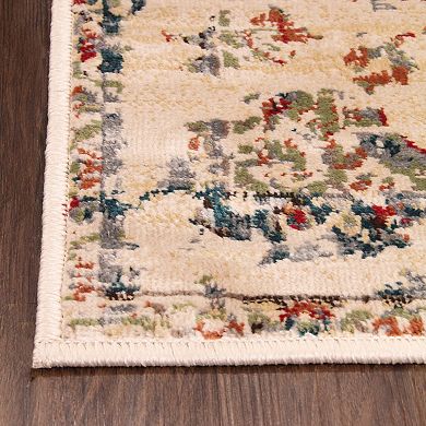 SUPERIOR Basilio Modern Farmhouse Medallion Indoor Area Rug