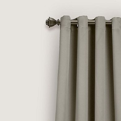 Grey Room Darkening Curtain Panel Pair - 55" W X 98" L (Set of 2)
