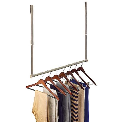 Closetmaid Adjustable Height Double Hang Closet Organizing Rod, Nickel (2 Pack)