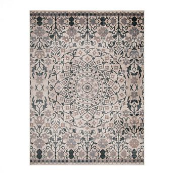 SUPERIOR Galilee Floral Mandala Area Rug or Runner