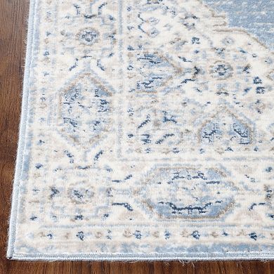 SUPERIOR Farmhouse Floral Medallion Area Rug