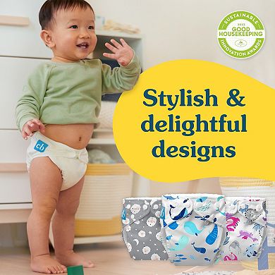 Charlie Banana 3-Pack One Size Cloth Diapers