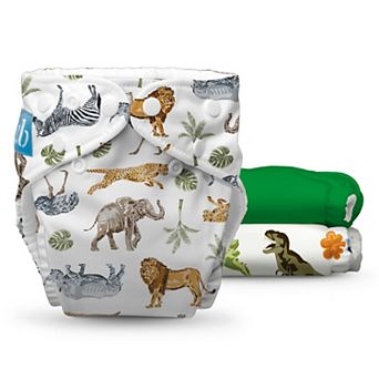 Charlie Banana 3-Pack One Size Reusable Cloth Diapers with Reusable Inserts