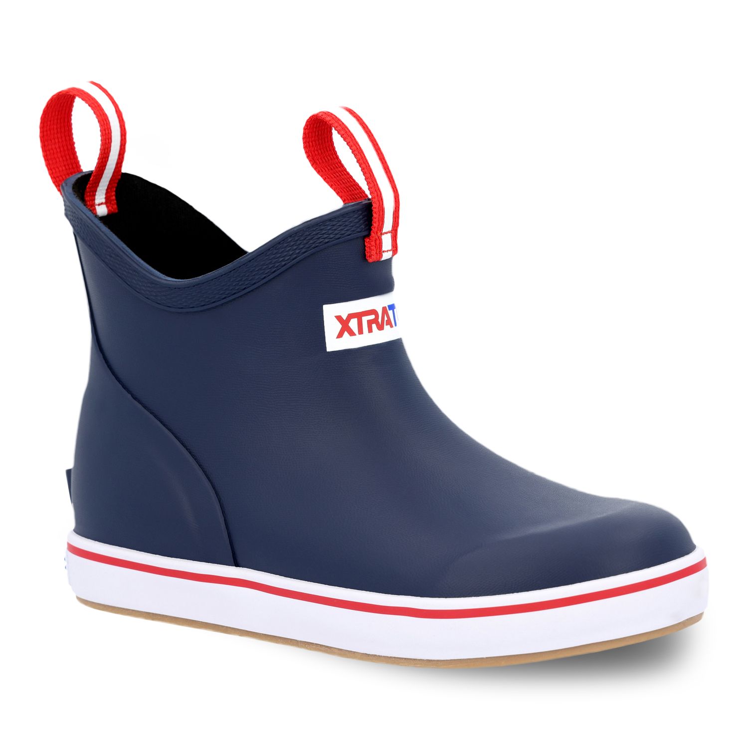 Xtratuf Kids' Ankle Deck Boots – Black, Rubber Rain Boots (New With Defects – Great Deal!)