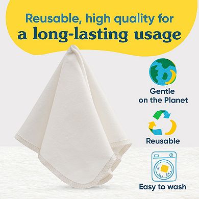 Charlie Banana Reusable Cotton Wipes Set of 10