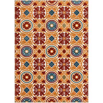 Well Woven Dorado Cabo Modern Indoor Outdoor Geometric Area Rug