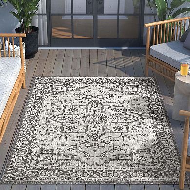 Well Woven Lia Celesine Persian Indoor Outdoor Area Rug