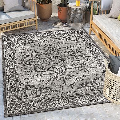 Well Woven Lia Celesine Persian Indoor Outdoor Area Rug