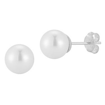 Sunkissed Sterling Freshwater Cultured Pearl Stud Earrings