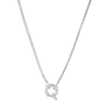 Sunkissed Sterling Cubic Zirconia Clasp Pendant Necklace