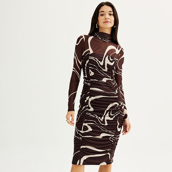 3/4 Sleeve Beth Dress - Storm