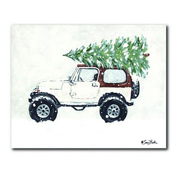 COURTSIDE MARKET Merry Christmas Off Road I Canvas Wall Art