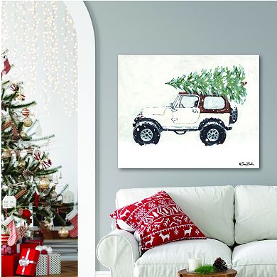 COURTSIDE MARKET Merry Christmas Off Road I Canvas Wall Art 