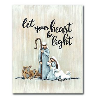 COURTSIDE MARKET "Let Your Heart Be Light" Canvas Wall Art