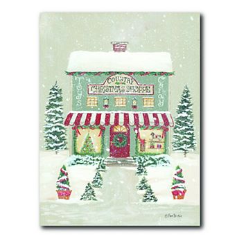 COURTSIDE MARKET Main St. Christmas Canvas Wall Art