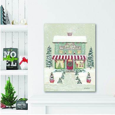 COURTSIDE MARKET Main St. Christmas Canvas Wall Art