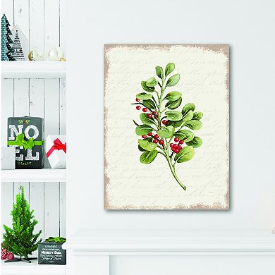 COURTSIDE MARKET Seasons Greetings Greenery I Wall Art