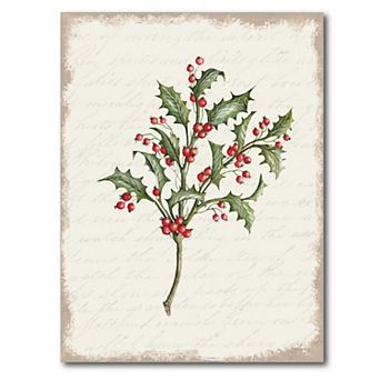 COURTSIDE MARKET Seasons Greetings Greenery II Wall Art