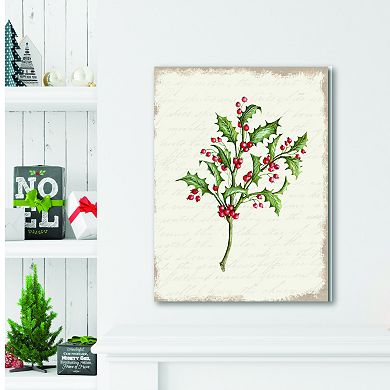 COURTSIDE MARKET Seasons Greetings Greenery II Wall Art