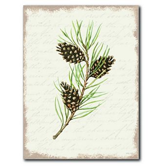 COURTSIDE MARKET Seasons Greetings Greenery III Wall Art