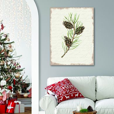 COURTSIDE MARKET Seasons Greetings Greenery III Wall Art