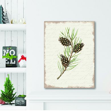 COURTSIDE MARKET Seasons Greetings Greenery III Wall Art