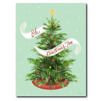 COURTSIDE MARKET Oh Christmas Tree Canvas Wall Art