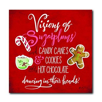 COURTSIDE MARKET Visions Of Sugarplums Canvas Wall Art