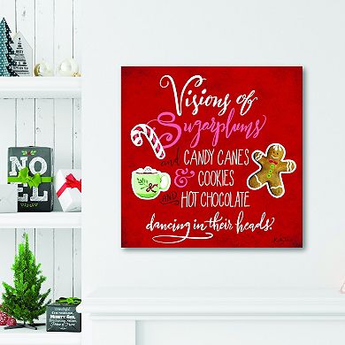 COURTSIDE MARKET Visions Of Sugarplums Canvas Wall Art