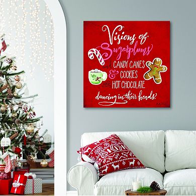 COURTSIDE MARKET Visions Of Sugarplums Canvas Wall Art