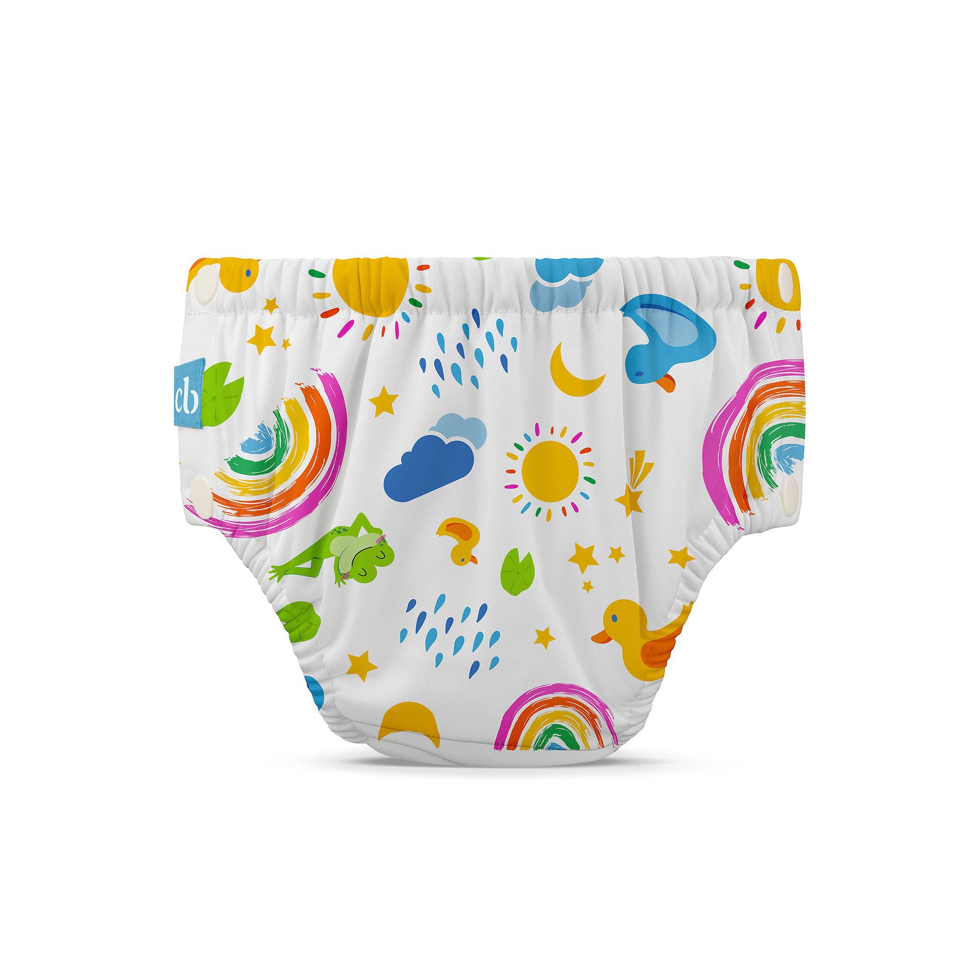 Charlie Banana Snap Reusable Swim Diaper, Hello Yellow