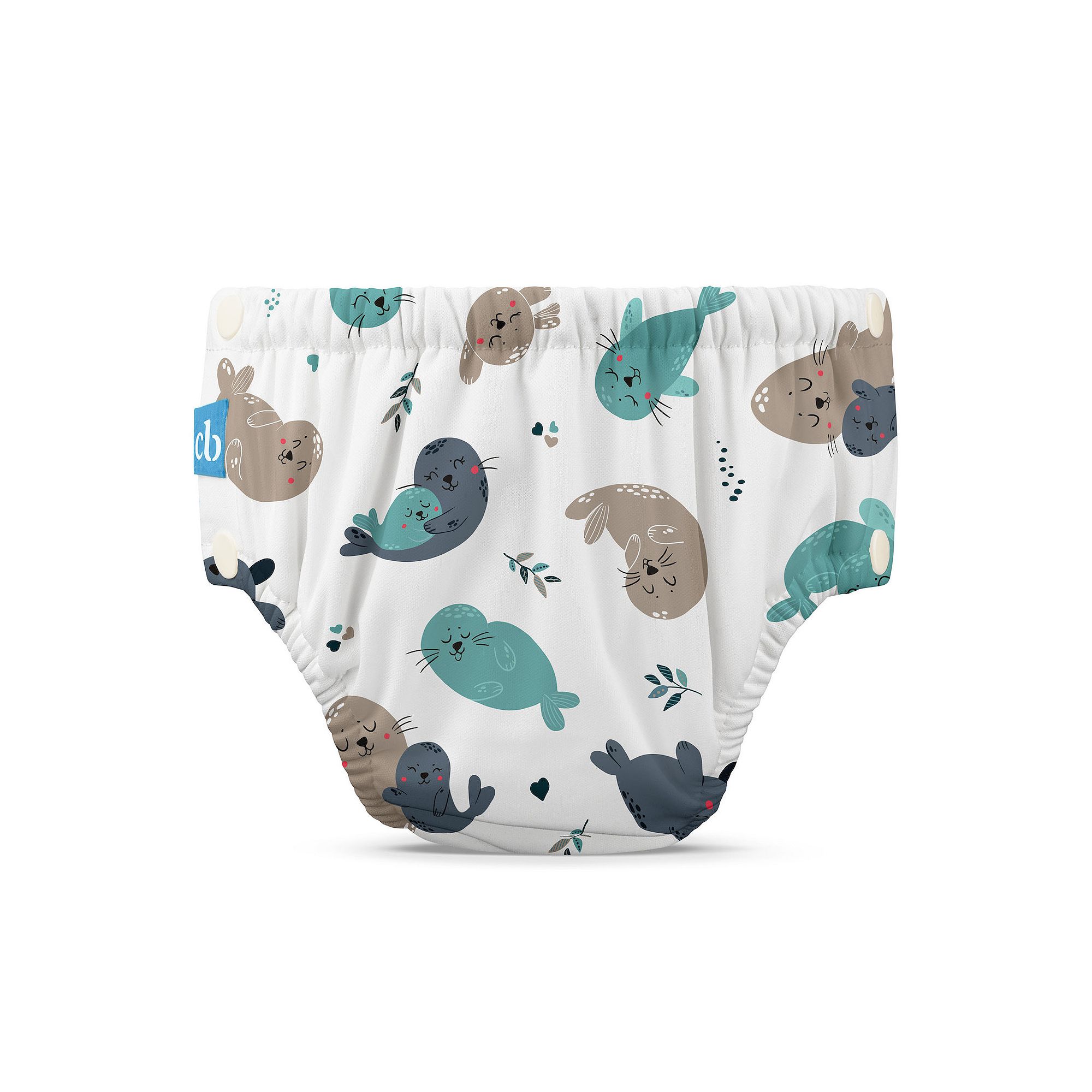 Charlie Banana Snap Reusable Swim Diaper, Seally