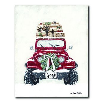 COURTSIDE MARKET Merry Christmas Off Road II Canvas Wall Art