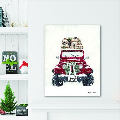 COURTSIDE MARKET Merry Christmas Off Road II Canvas Wall Art