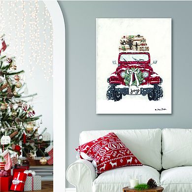 COURTSIDE MARKET Merry Christmas Off Road II Canvas Wall Art