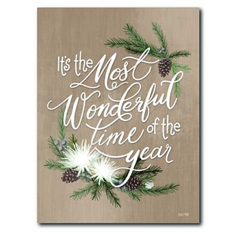 COURTSIDE MARKET Most Wonderful Time Canvas Wall Art