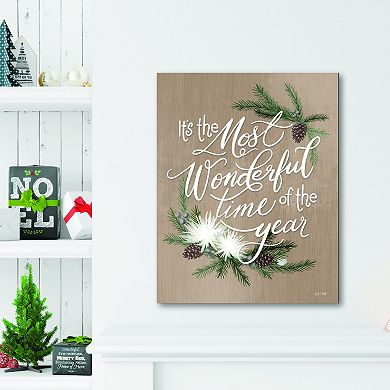 COURTSIDE MARKET Most Wonderful Time Canvas Wall Art