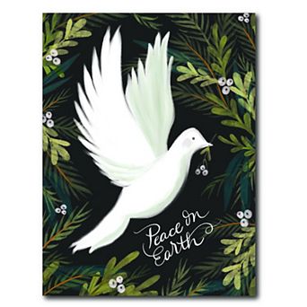 COURTSIDE MARKET Peace on Earth Canvas Wall Art