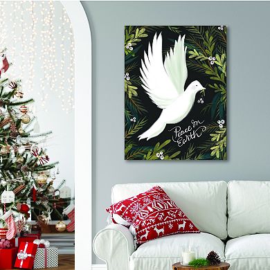 COURTSIDE MARKET Peace on Earth Canvas Wall Art