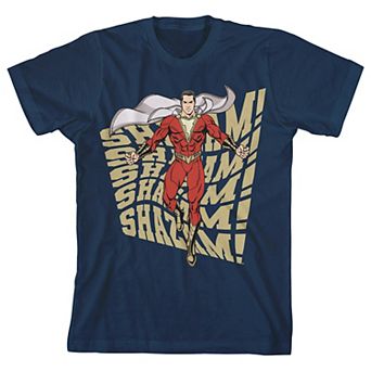 Boys 8-20 DC Comics Shazam! Movie Warped Text Graphic Tee