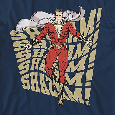 Boys 8-20 DC Comics Shazam! Movie Warped Text Graphic Tee