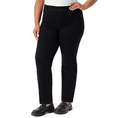 High-Rise Womens Black Plus Jeans - Bottoms, Clothing