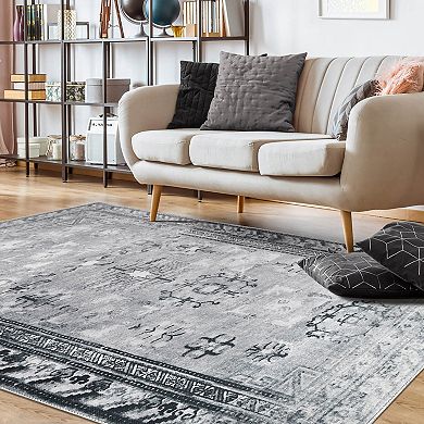 SUPERIOR Southwestern Medallion Power-Loomed Indoor Rug