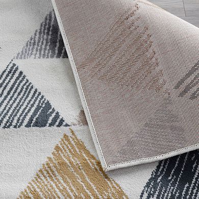 SUPERIOR Adrija Mid-Century Modern Geometric Indoor Rug