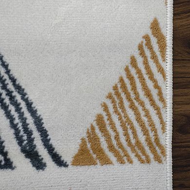 SUPERIOR Adrija Mid-Century Modern Geometric Indoor Rug
